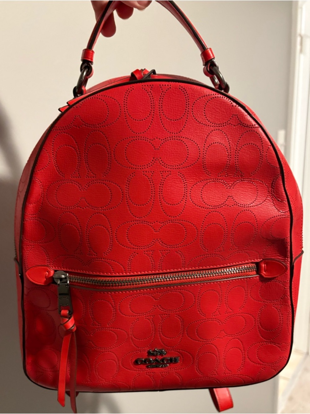 Coach Red Jordyn Backpack - Picture 2 of 6